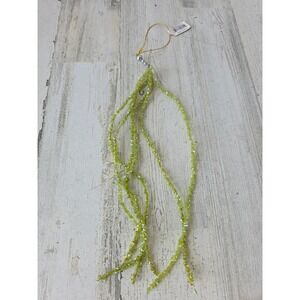 Beaded‎ green ornament tassel string rain unique pastel Xmas tree